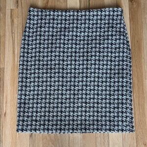 MM Lafleur Noho Pencil Skirt Houndstooth Black & White, Fully Lined, Size 10